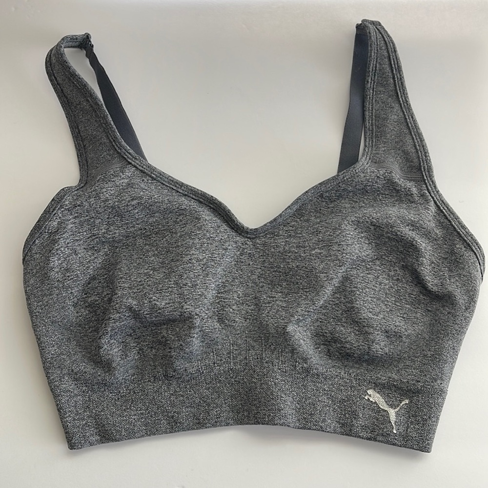 Puma Gray Sports Bra Size L